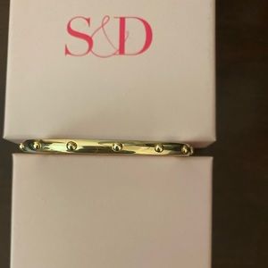 Stella & Dot Dottie Bangle Gold nib